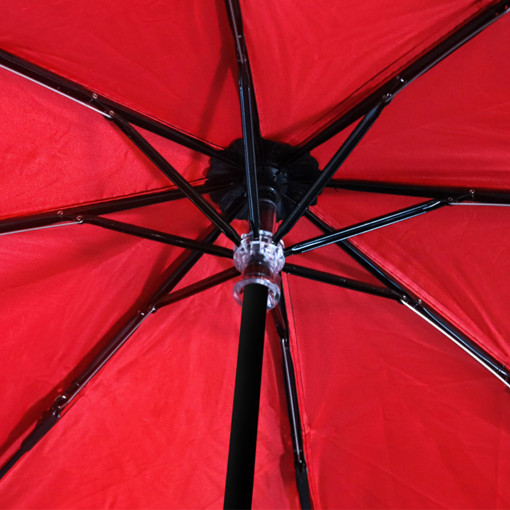 Зонт Glamour, черно-красный (Фото)
