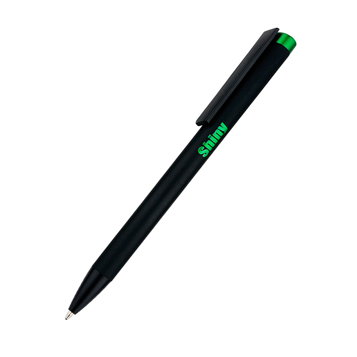 Ручка металлическая Slice Soft, зеленая