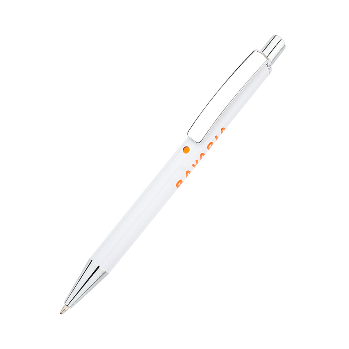 Ручка металлическая Bright, оранжевая (Фото)