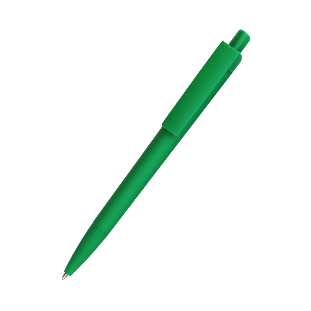 Ручка пластиковая Agata софт-тач, зеленая