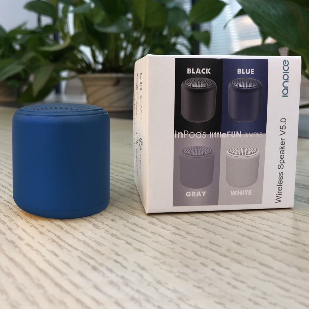 Беспроводная Bluetooth колонка Fosh, темно-синяя (Фото)