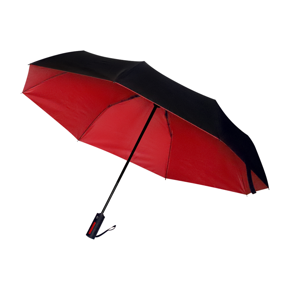 Автоматический противоштормовой складной зонт Sherp, красный (Фото)