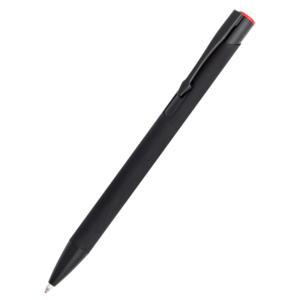 Ручка металлическая Саншайн софт-тач, красный