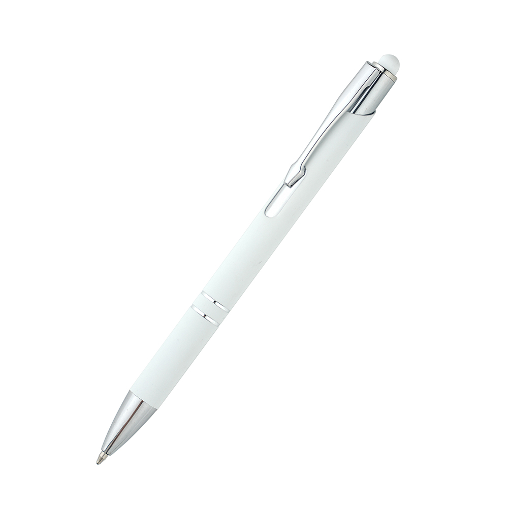 Ручка металлическая Ingrid софт-тач, белая