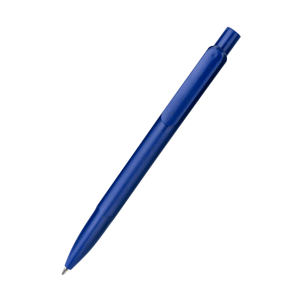 Ручка из биоразлагаемой пшеничной соломы Melanie, синяя (Фото)