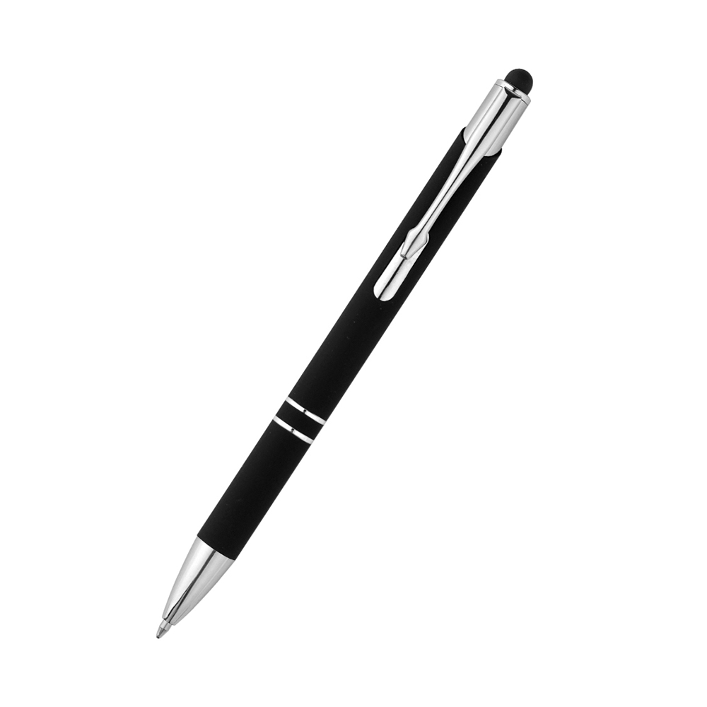 Ручка металлическая Ingrid софт-тач, черная (Фото)