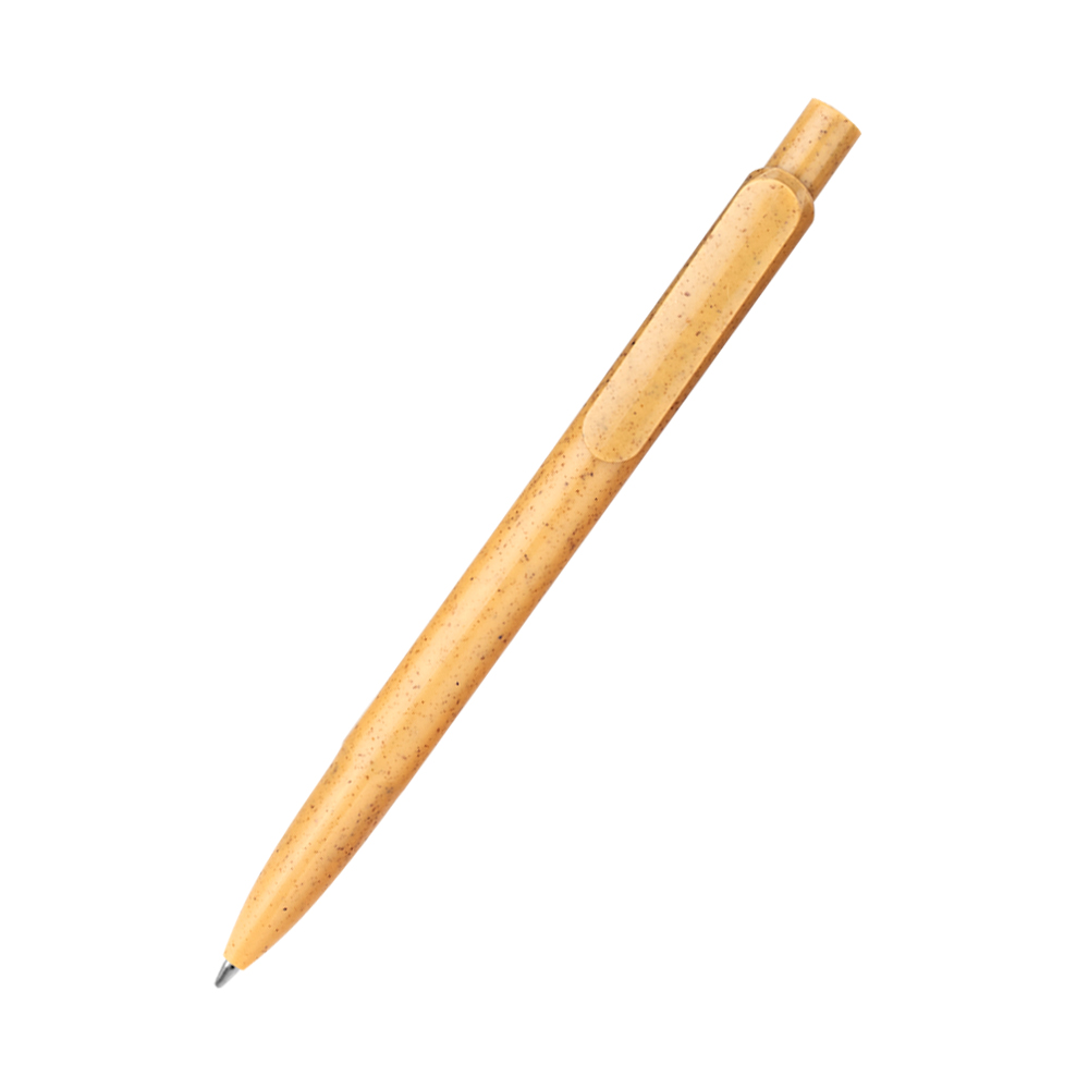 Ручка из биоразлагаемой пшеничной соломы Melanie, оранжевая (Фото)