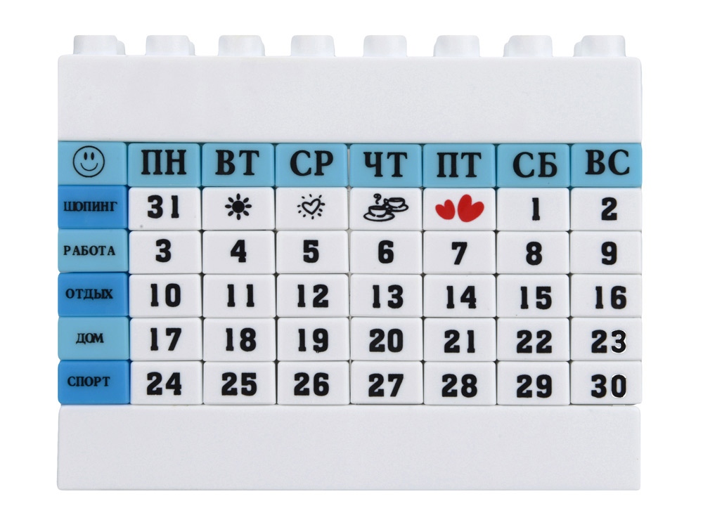 Вечный календарь в виде конструктора (Фото)