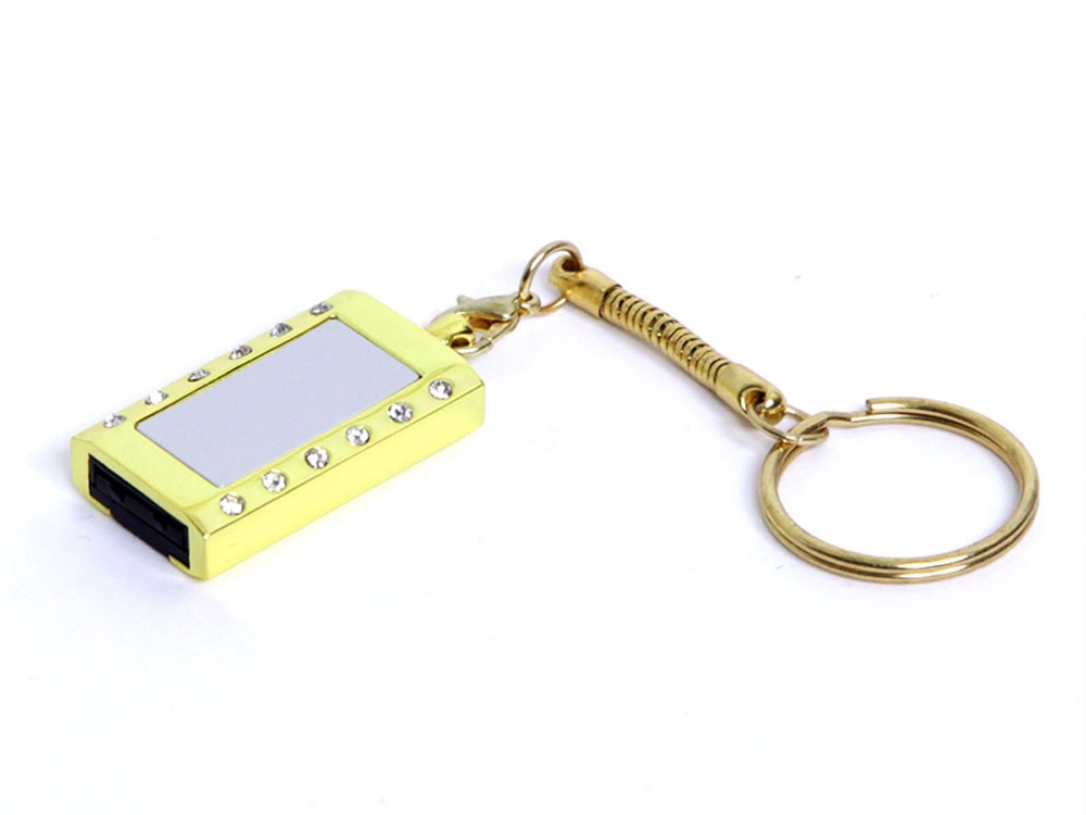 USB 2.0- флешка на 64 Гб Кулон с кристаллами и мини чипом (Фото)