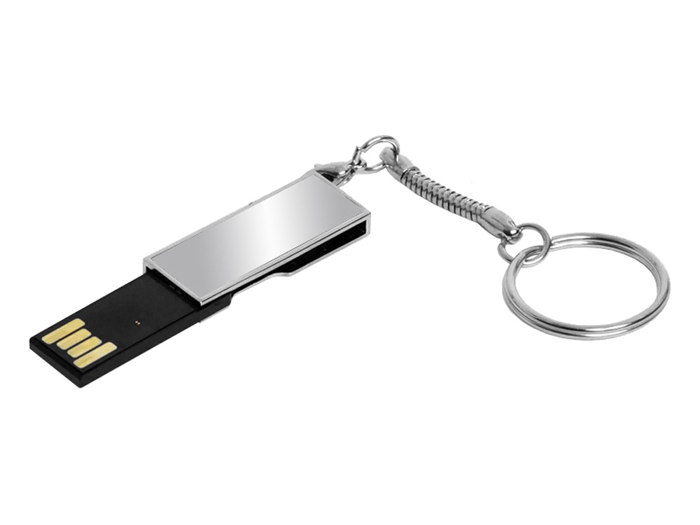 USB 2.0- флешка на 32 Гб с поворотным механизмом и зеркальным покрытием (Фото)
