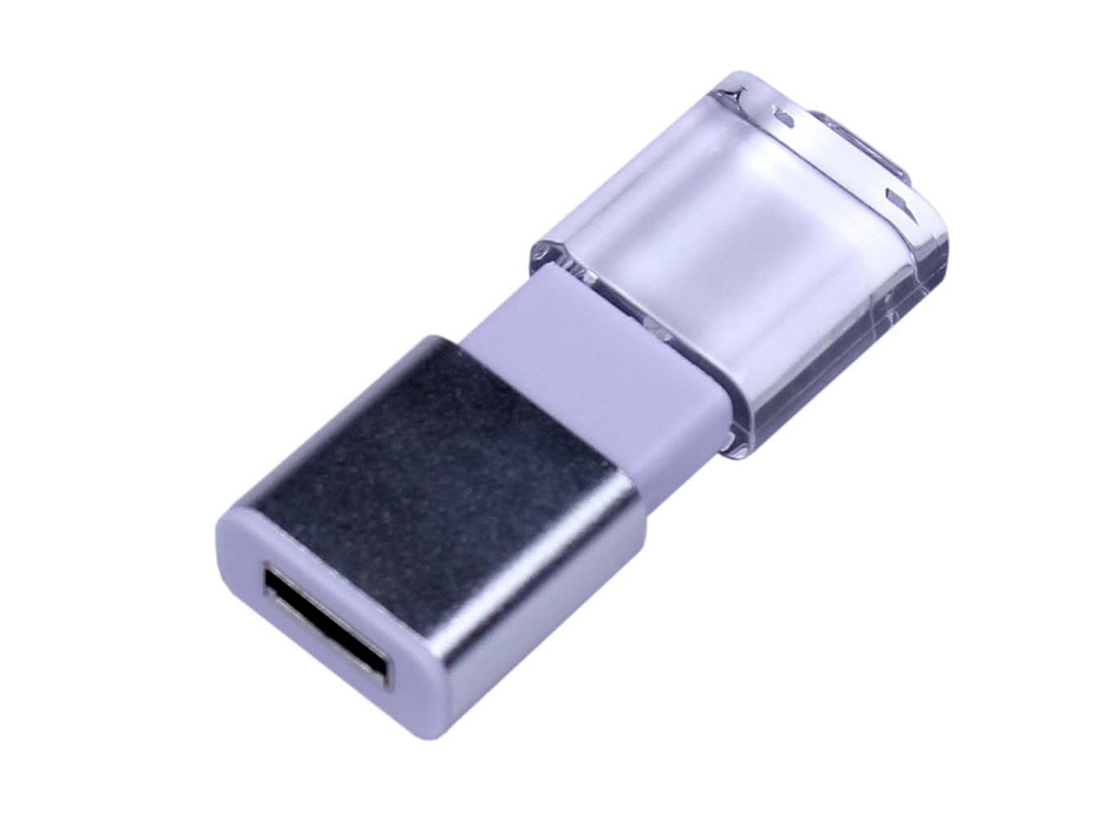USB 2.0- флешка промо на 16 Гб прямоугольной формы, выдвижной механизм (Фото)