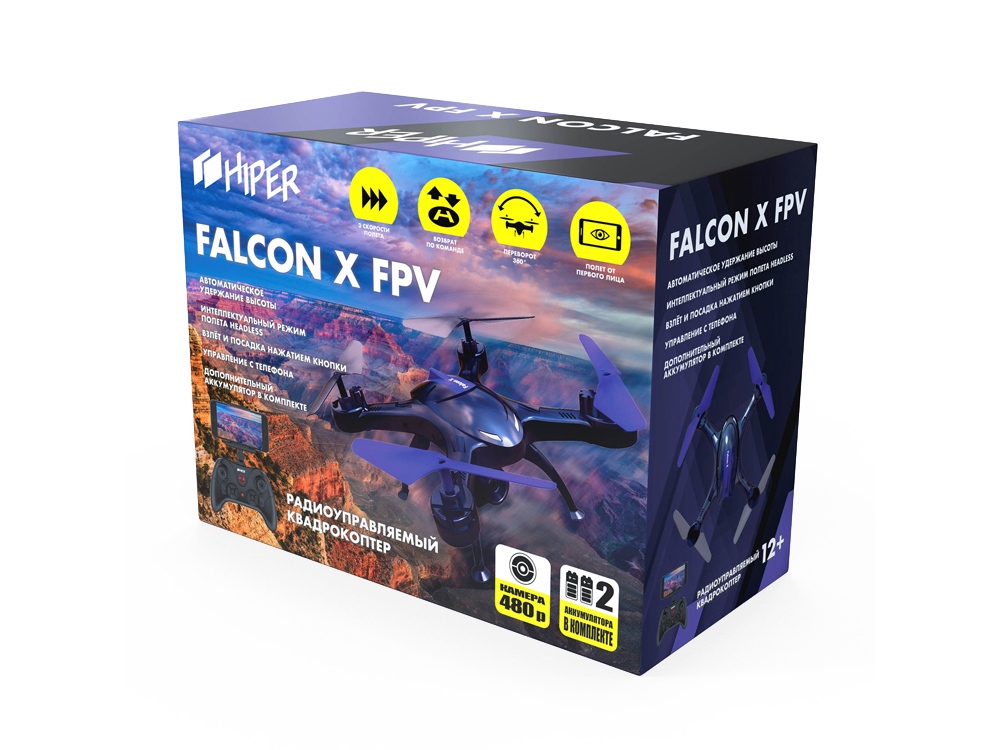 Радиоуправляемый квадрокоптер FALCON X FPV (Фото)