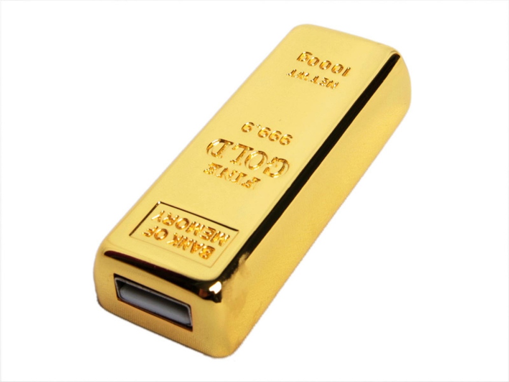 USB 3.0- флешка на 128 Гб в виде слитка золота (Фото)