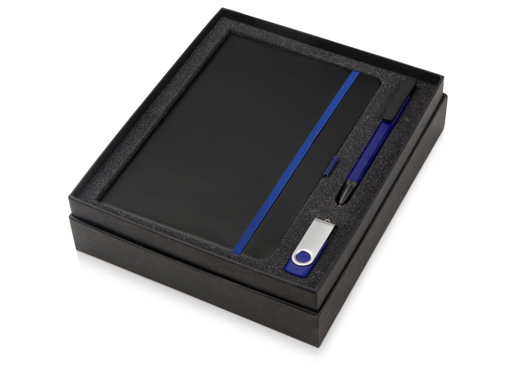 Подарочный набор Q-edge с флешкой, ручкой-подставкой и блокнотом А5 (Фото)