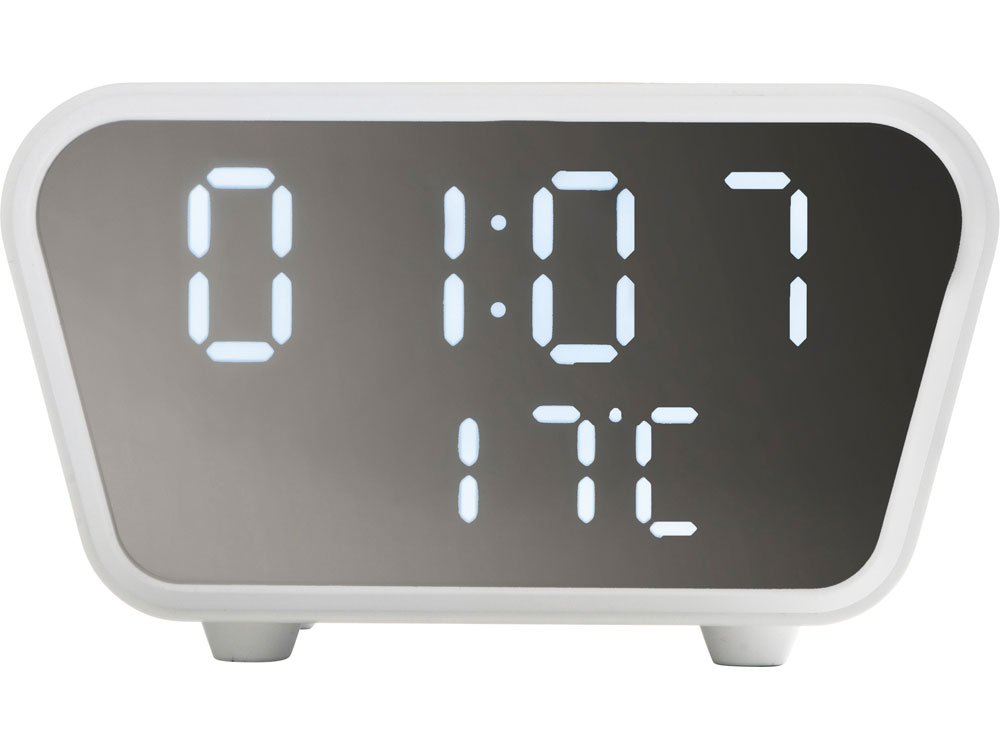 Настольные часы с функцией беспроводной зарядки Wake, 10 Вт (Фото)