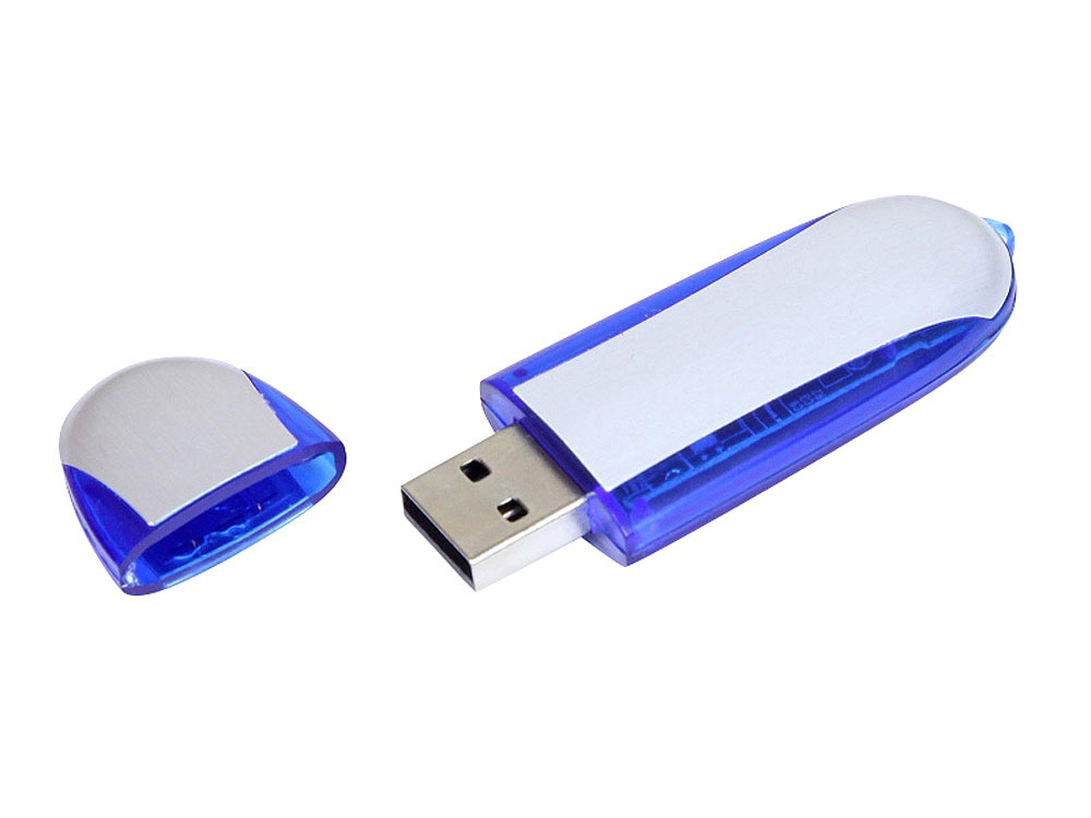 USB 2.0- флешка промо на 4 Гб овальной формы (Фото)