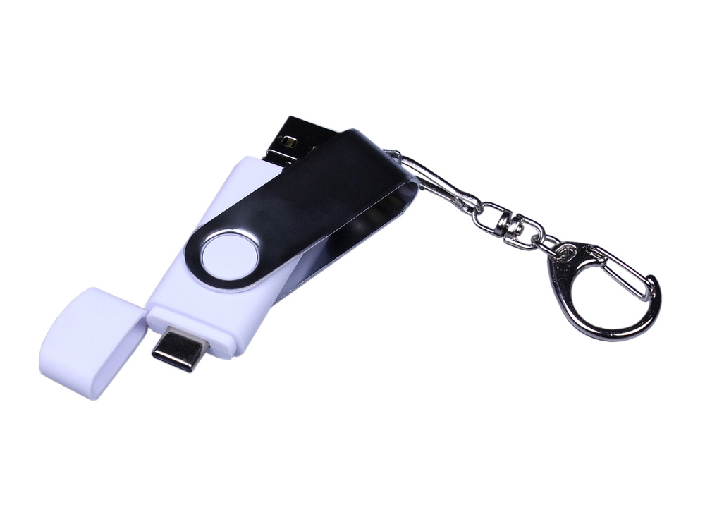 USB 3.0/micro USB/Type-C- флешка на 32 Гб с поворотным механизмом (Фото)