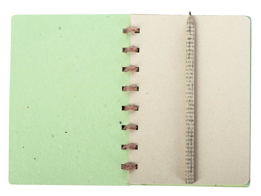 Блокнот А6 с бумажным карандашом и семенами цветов микс (Фото)