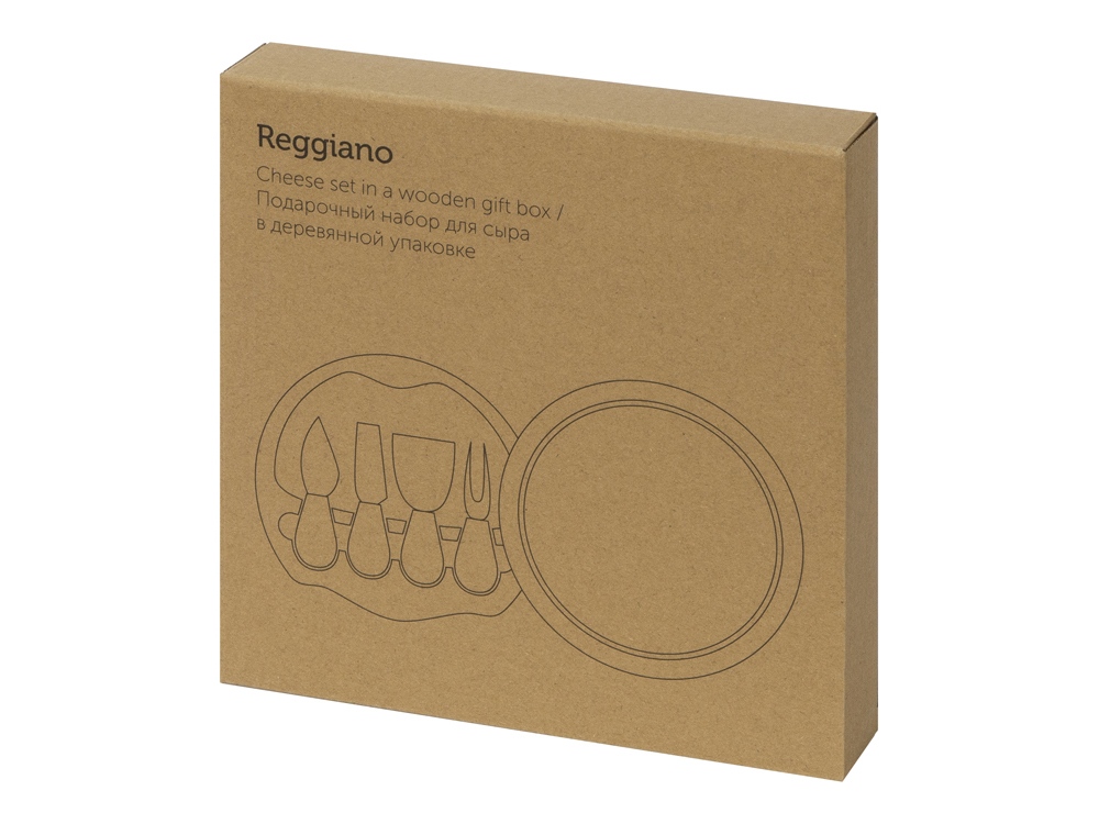 Подарочный набор для сыра в деревянной упаковке Reggiano (Фото)