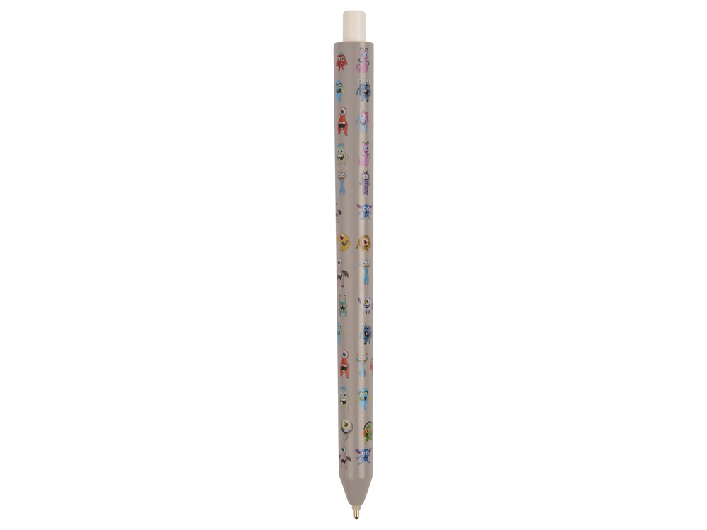 Ручка пластиковая шариковая Pigra P03 с круговым нанесением (Фото)