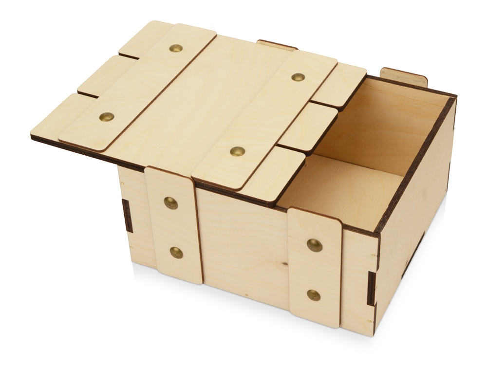 Деревянная подарочная коробка с крышкой Ларчик (Фото)