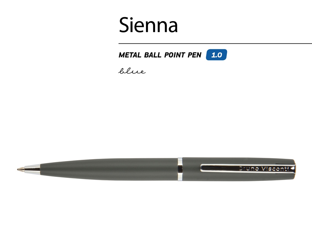 Ручка металлическая шариковая Sienna (Фото)