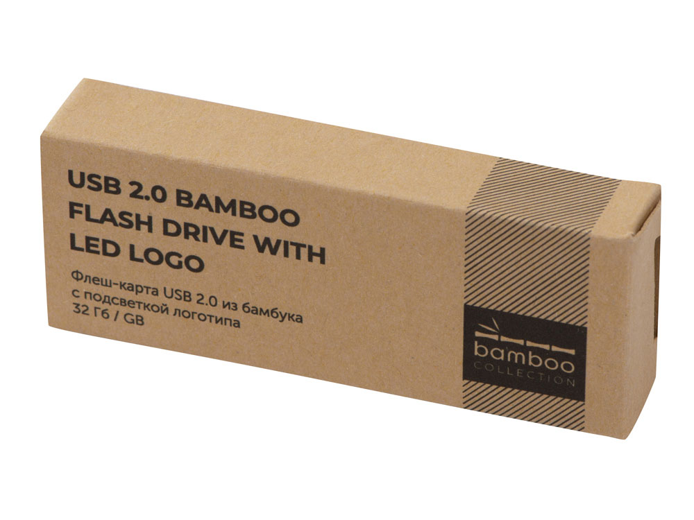 USB 2.0- флешка на 32 Гб c подсветкой логотипа Bamboo LED (Фото)