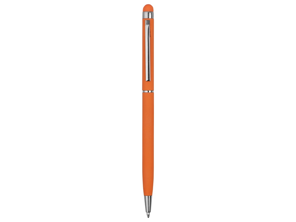 Ручка-стилус металлическая шариковая Jucy Soft soft-touch (Фото)