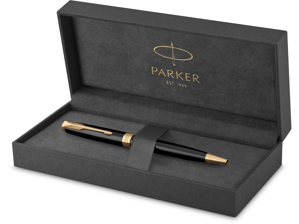 Ручка шариковая Parker Sonnet Core Black Lacquer GT (Фото)
