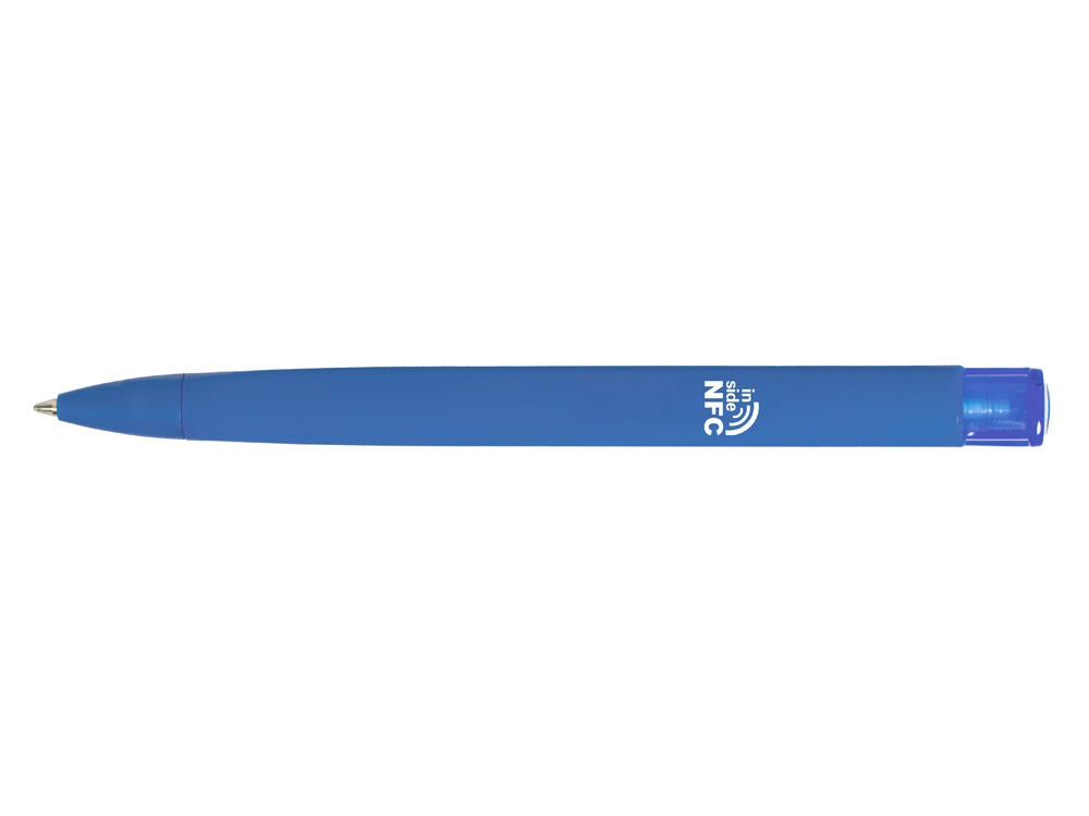Ручка пластиковая шариковая трехгранная Trinity K transparent Gum soft-touch с чипом передачи информации NFC (Фото)