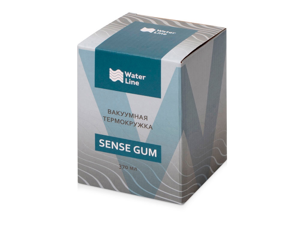 Вакуумная термокружка Sense Gum, непротекаемая крышка, soft-touch (Фото)