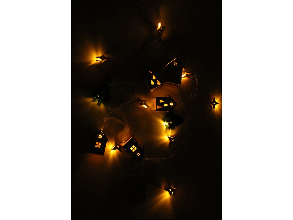 Елочная гирлянда с лампочками Новогодняя (Фото)