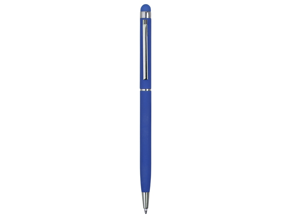 Ручка-стилус металлическая шариковая Jucy Soft soft-touch (Фото)