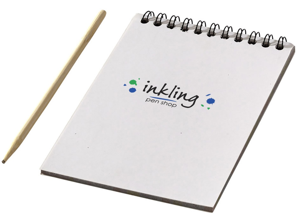 Цветной набор Scratch: блокнот, деревянная ручка (Фото)