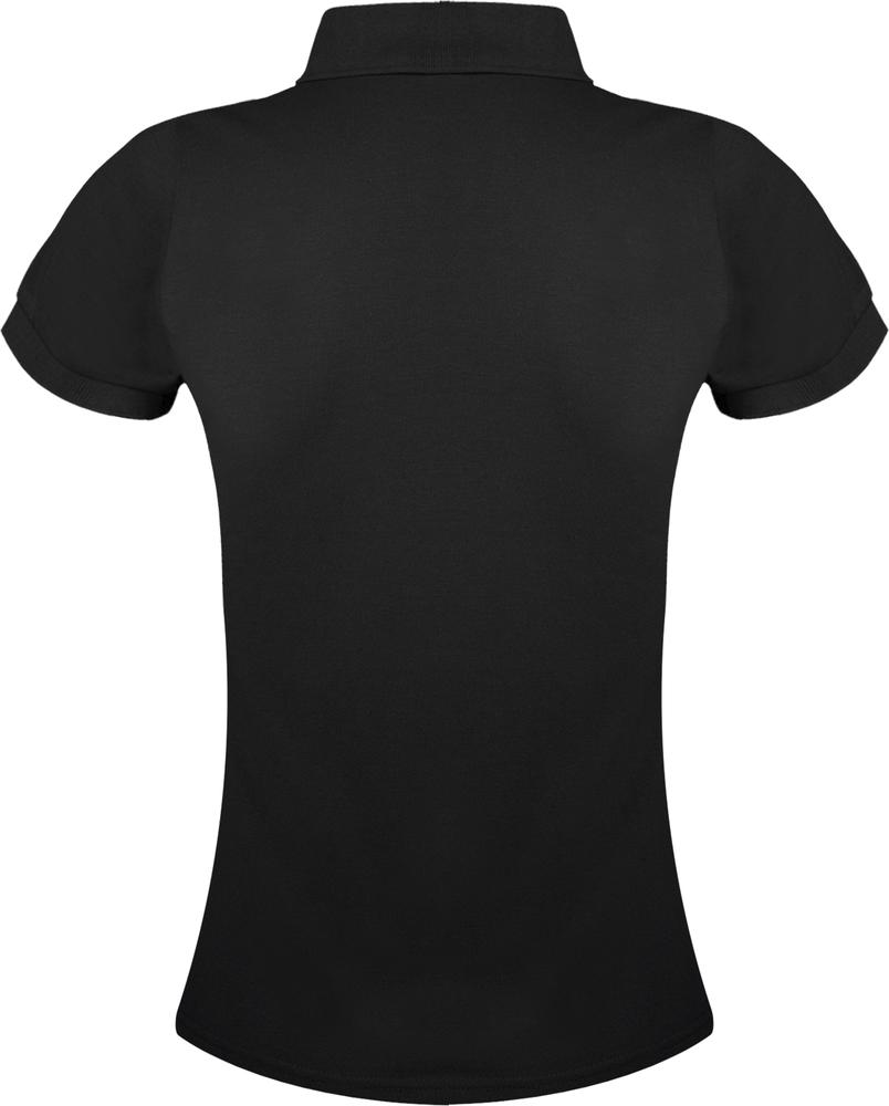 Рубашка поло женская Prime Women 200 черная (Миниатюра WWW (1000))