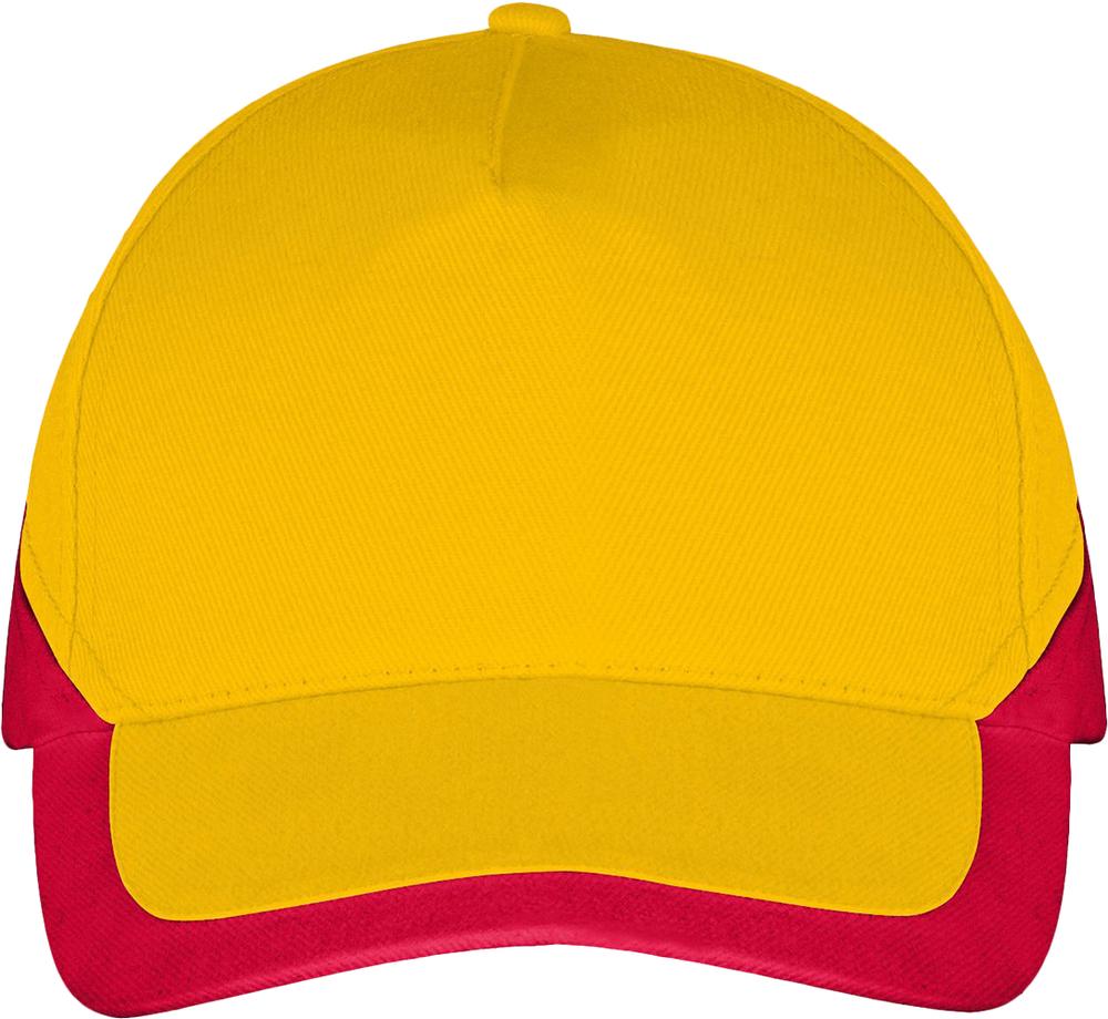 Бейсболка Booster, желтая с красным (Миниатюра WWW (1000))