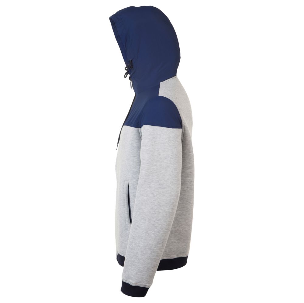 Куртка унисекс Voltage, серый меланж с темно-синим (Миниатюра WWW (1000))
