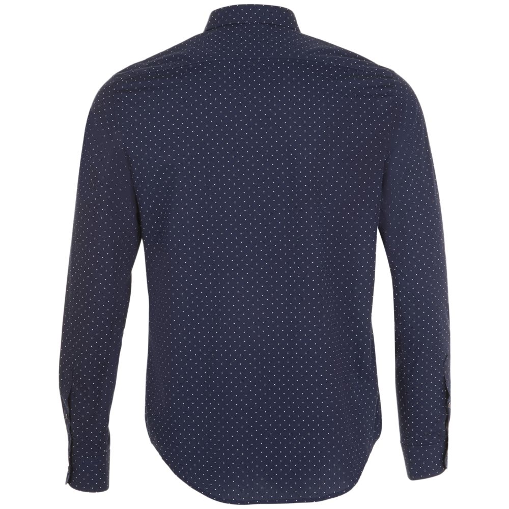 Рубашка мужская Becker Men, темно-синяя с белым (Миниатюра WWW (1000))