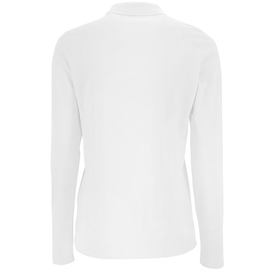 Рубашка поло женская с длинным рукавом Perfect LSL Women, белая (Миниатюра WWW (1000))