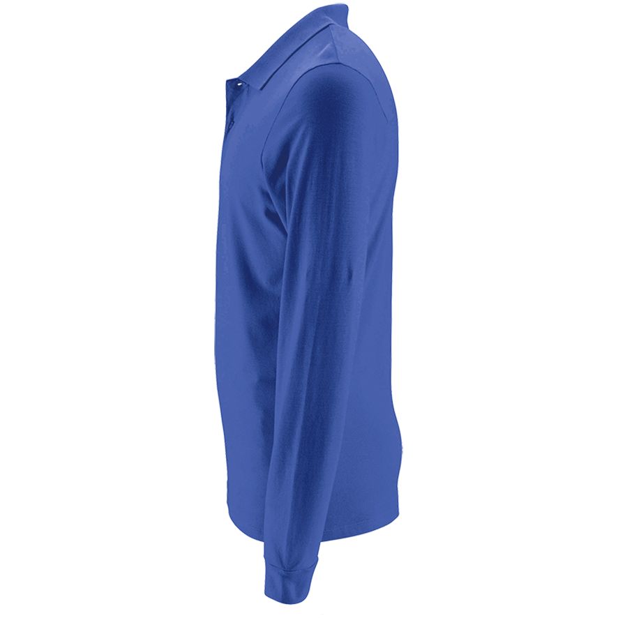 Рубашка поло мужская с длинным рукавом Perfect LSL Men, ярко-синяя (Миниатюра WWW (1000))