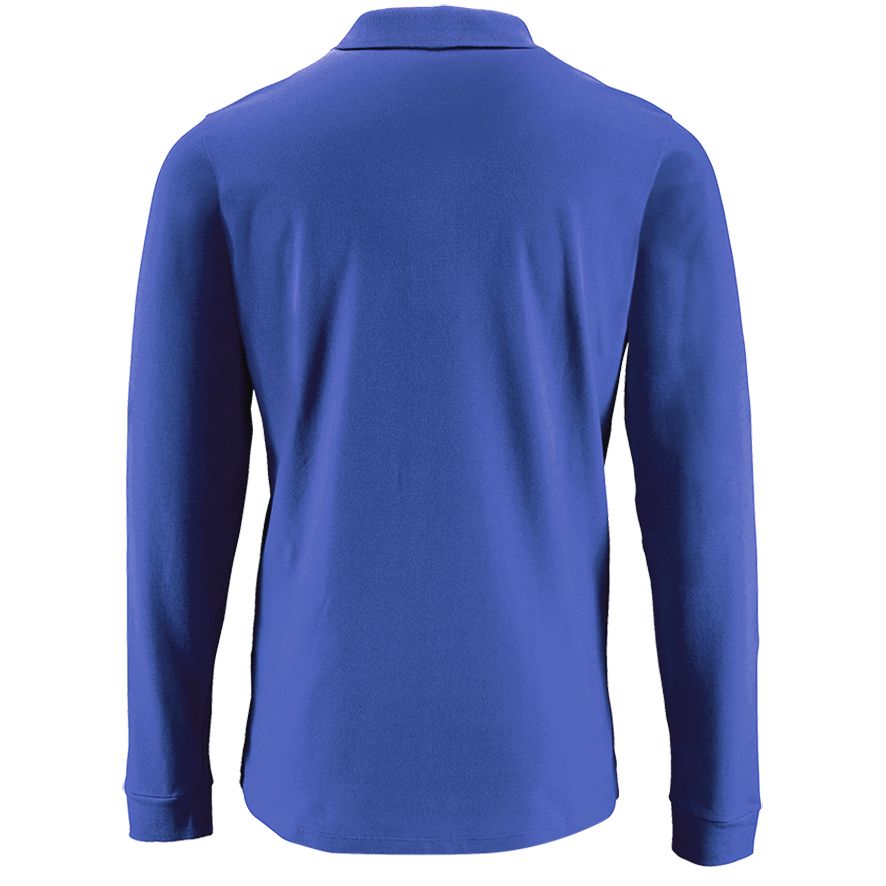 Рубашка поло мужская с длинным рукавом Perfect LSL Men, ярко-синяя (Миниатюра WWW (1000))