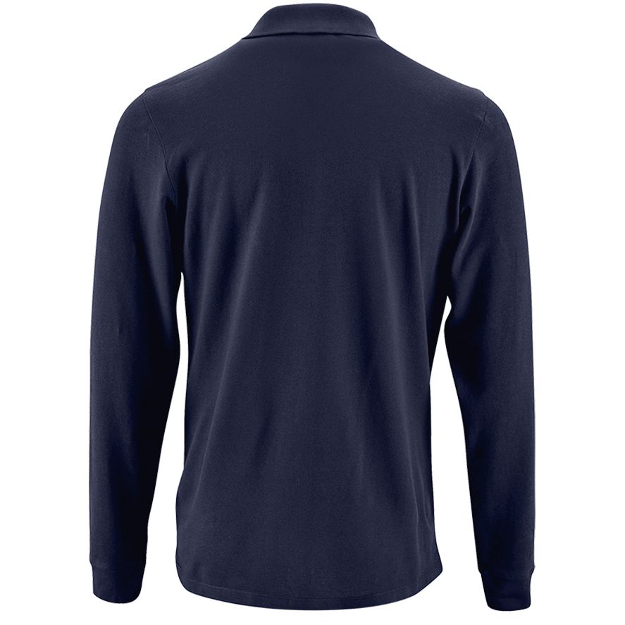 Рубашка поло мужская с длинным рукавом Perfect LSL Men, темно-синяя (Миниатюра WWW (1000))