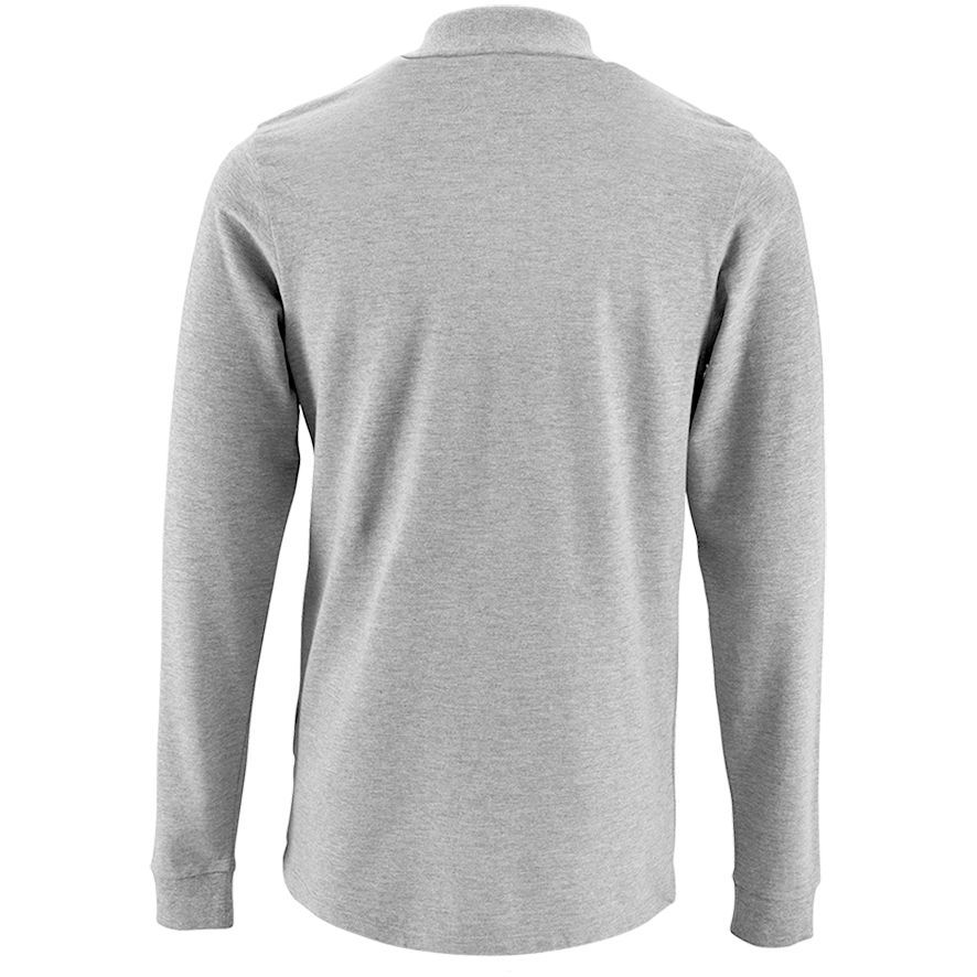 Рубашка поло мужская с длинным рукавом Perfect LSL Men, серый меланж (Миниатюра WWW (1000))