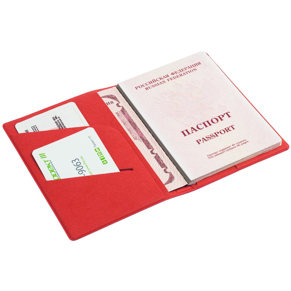 Обложка для паспорта Devon, красная (Миниатюра WWW (1000))