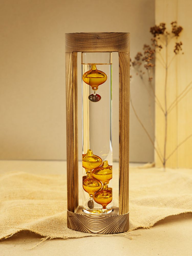 Термометр «Галилео» в деревянном корпусе, неокрашенный (Миниатюра WWW (1000))