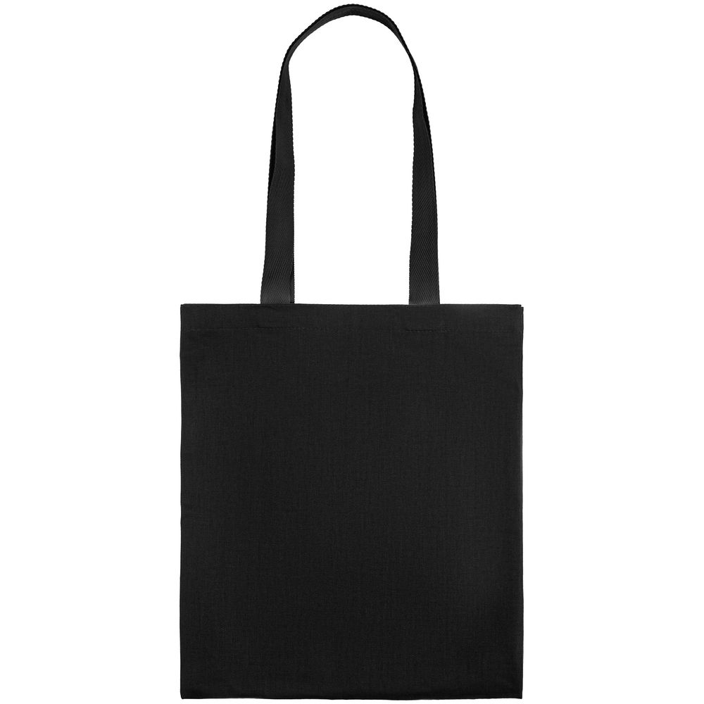Холщовая сумка BrighTone, черная с черными ручками (Миниатюра WWW (1000))