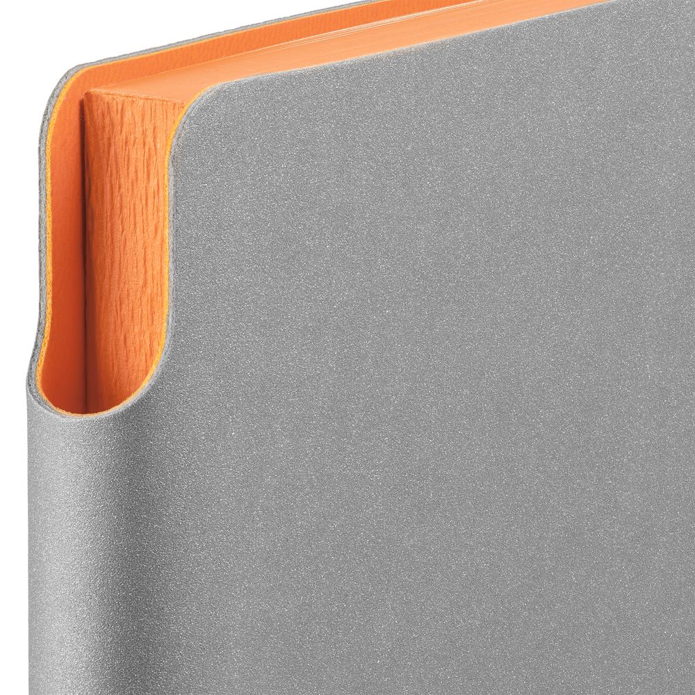Ежедневник Flexpen, недатированный, серебристо-оранжевый (Миниатюра WWW (1000))