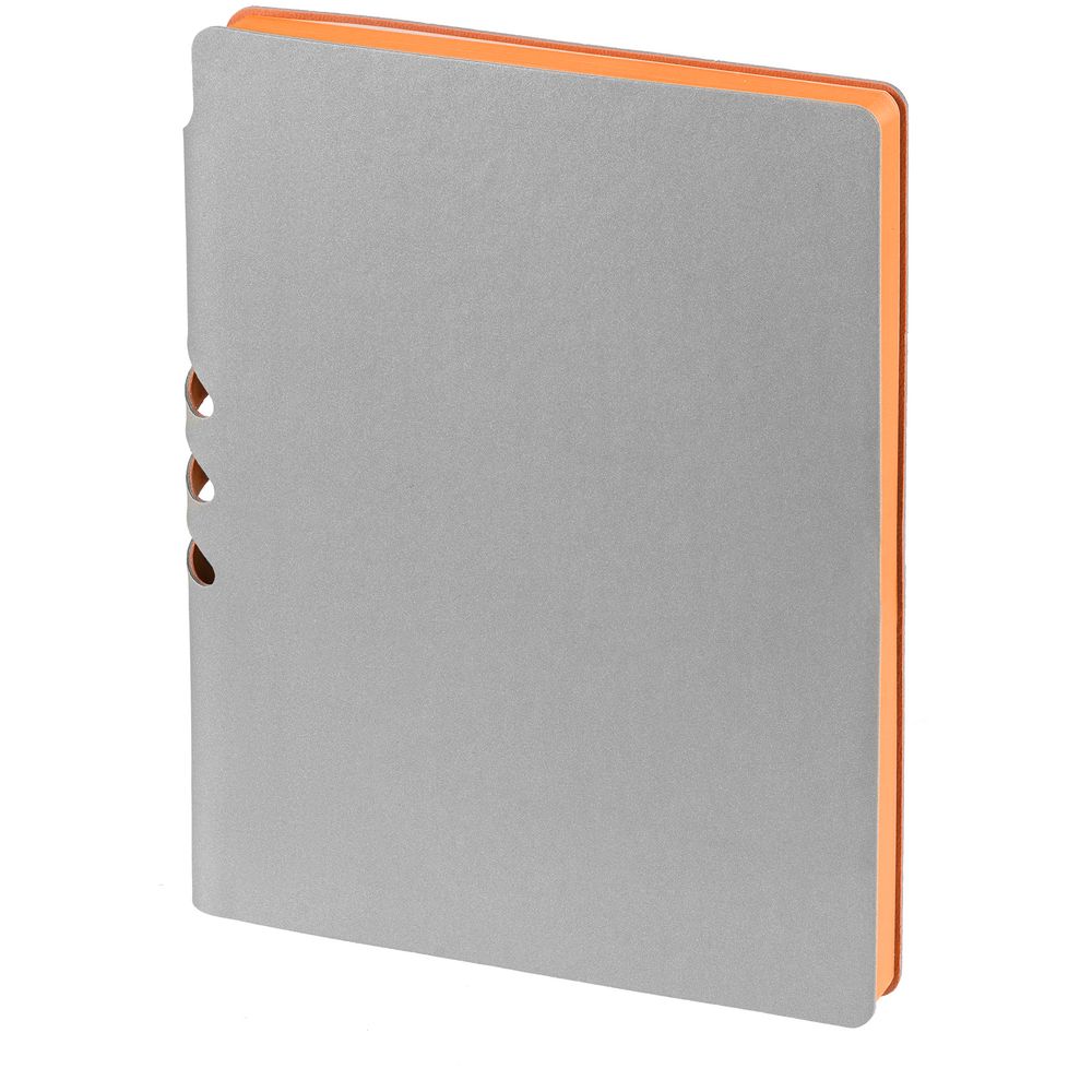 Ежедневник Flexpen, недатированный, серебристо-оранжевый (Миниатюра WWW (1000))