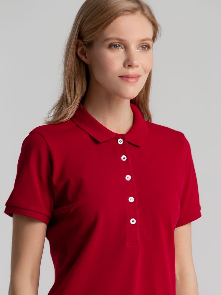 Рубашка поло женская Sunset, красная (Миниатюра WWW (1000))
