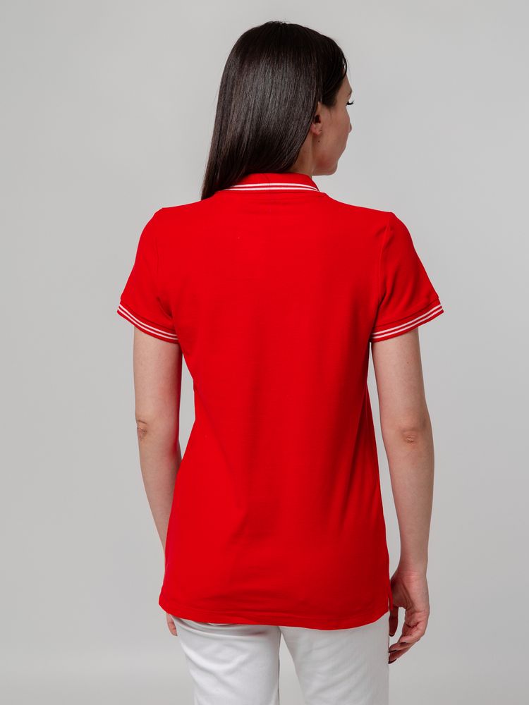 Рубашка поло женская Virma Stripes Lady, красная (Миниатюра WWW (1000))